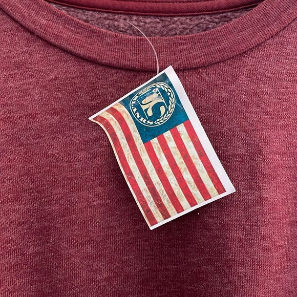 US Blanks Heavyweight Loop Terry Tri-blend Long-Sleeve Crew - Picture 2 of 3